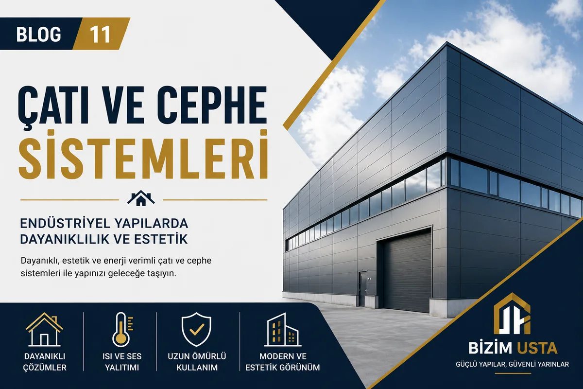 Çatı ve Cephe Sistemleri: Endüstriyel Yapılarda Dayanıklılık ve Estetik