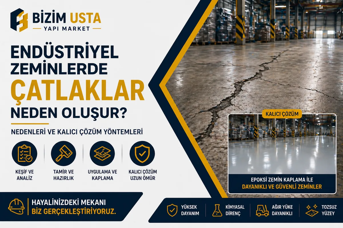 Zemin Çatlakları Neden Oluşur? Endüstriyel Zemin Rehberi