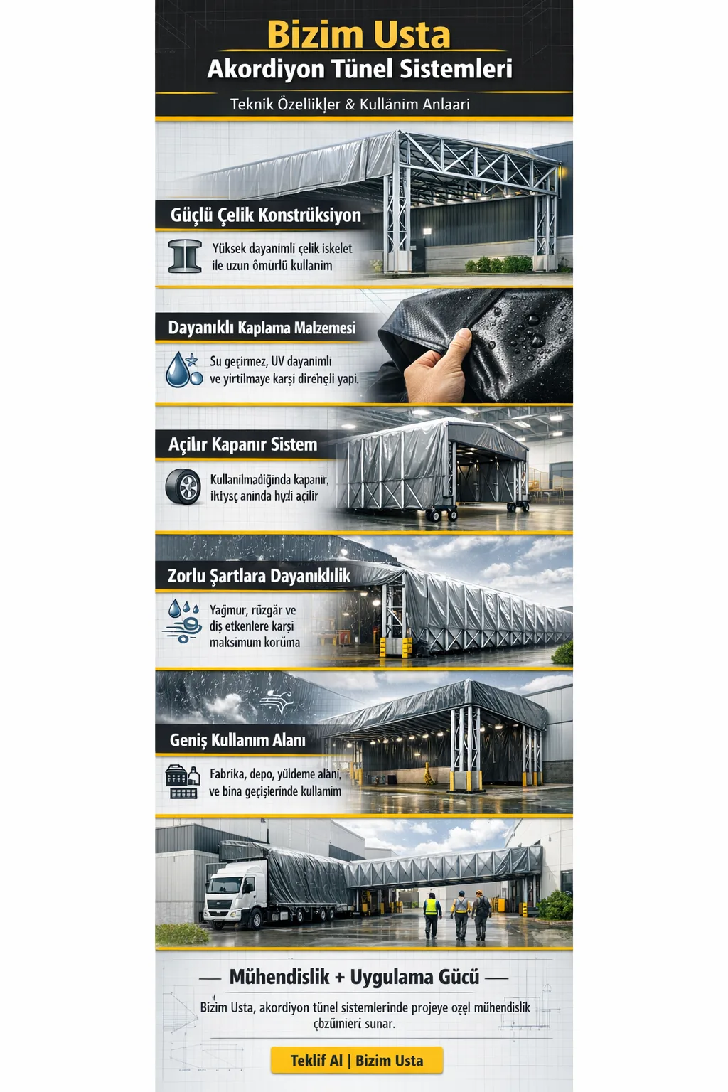 AKORDİYON TÜNEL SİSTEMLERİ